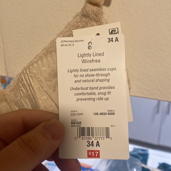 JCPenney Bras this model in size 36B White, 34A & 34C Beige, NWT - Picture 7 of 10